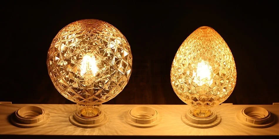 Led bulb G95 Strawberry Filament 4w Amber Dimmable - Image 6