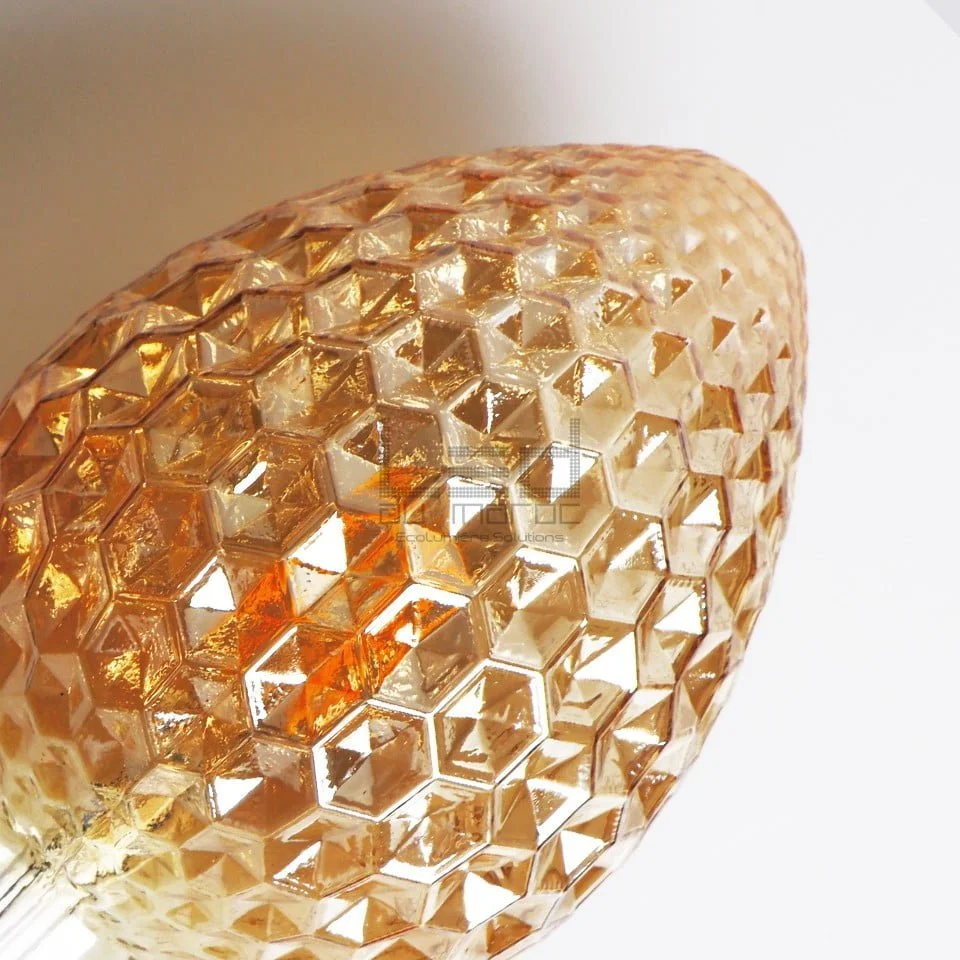 Led bulb G95 Strawberry Filament 4w Amber Dimmable - Image 3