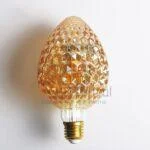 Led bulb G95 Strawberry Filament 4w Amber Dimmable - Image 9