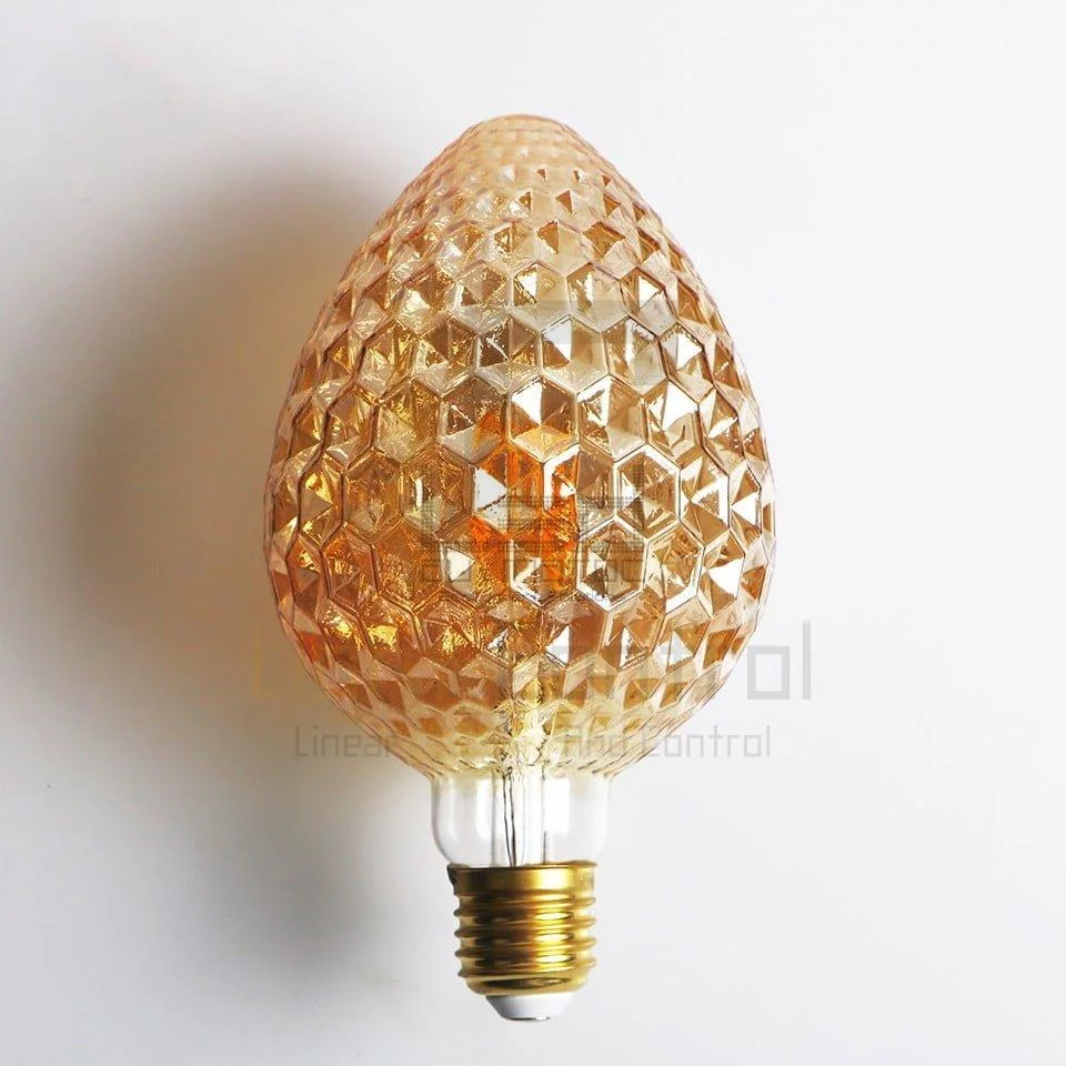 Led bulb G95 Strawberry Filament 4w Amber Dimmable - Image 9