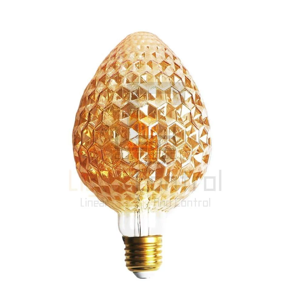 Led bulb G95 Strawberry Filament 4w Amber Dimmable - Image 1