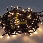 LED GARLAND LED 10M WARM WHITE BLACK WIRE IP65