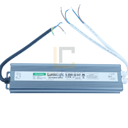 Transformateur LED 200W 12V LUMIOLIGHT IP67
