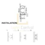 Profilé LED Aluminium DOUBLE FACE  PC PR092 – Image 3