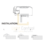 Profilé LED Aluminium ESCALIER SILVER PR099 – Image 4