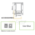 LED Profile aluminium Exposed FLOOR PR104 - Image 2