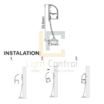 Profilé LED Aluminium Plinthe PC 3M 60x13.5 mm T6014 PL-PR112 – Image 3