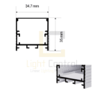 LED Surface Profile 3M 35x35 mm PL-PR106 - Image 2