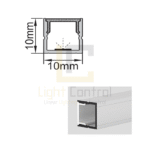 LED Profile aluminium Exposed PR039 - Image 2