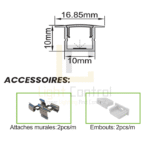 LED Profile aluminium Recessed PR040 - Image 3