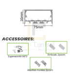 LED Profile aluminium Recessed PR049 - Image 4
