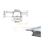 Profilé LED aluminium encastrable PR055 – Image 3