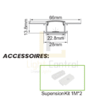 Profilé LED aluminium encastrable PR055 – Image 2