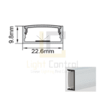 Profilé LED aluminium apparent PR078 – Image 2