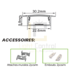 LED Profile aluminium Recessed PR079 - Image 4